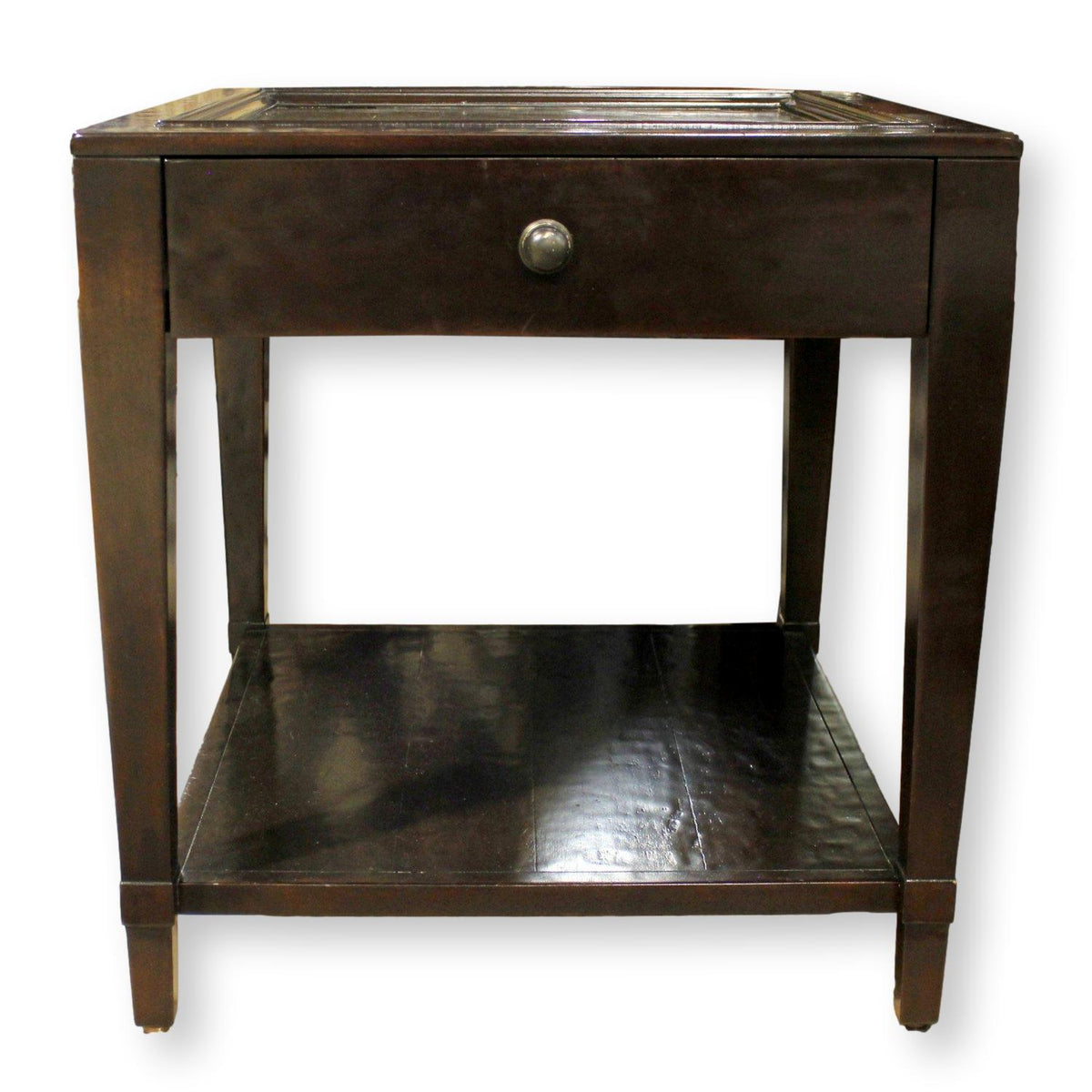 Bernhardt Dark Finish End Table w/Drawer