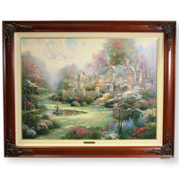 Framed Limited Edition Lithograph "Gardens Beyond Spring Gate" by Thomas Kinkade