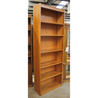 84'' Cherry Veneer Bookshelf