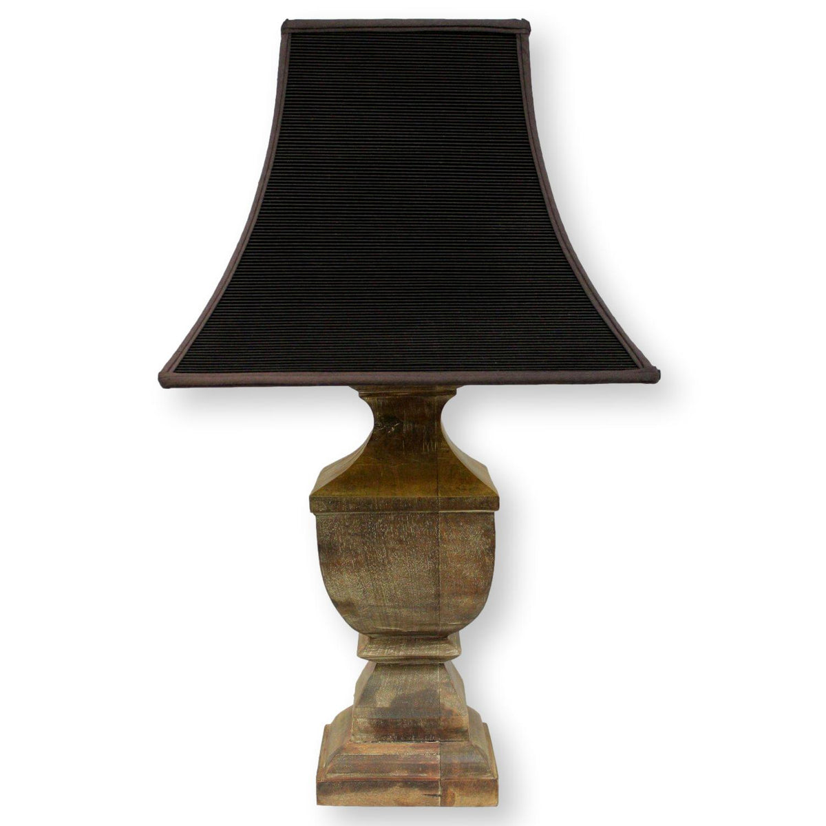 Pottery Barn Square Wood Table Lamp