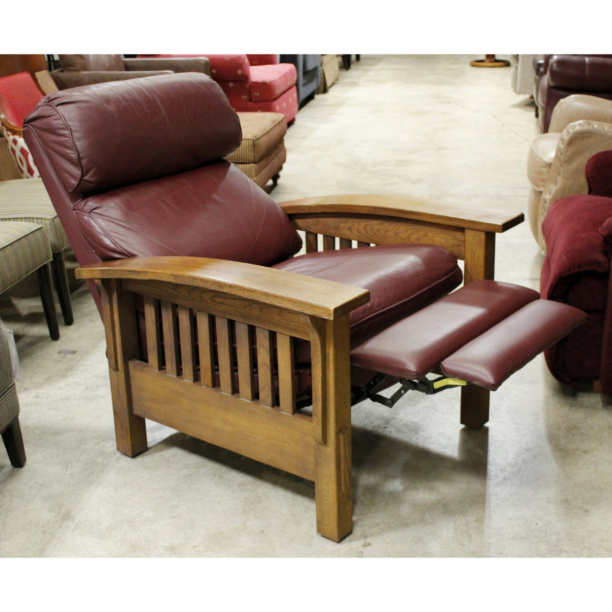 Flexsteel Mission Style Leather Recliner