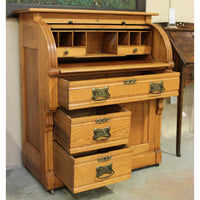 Vintage Oak Rolltop Desk