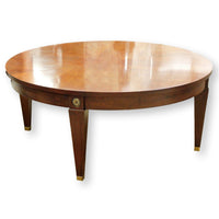 Ethan Allen Round Medallion Coffee Table