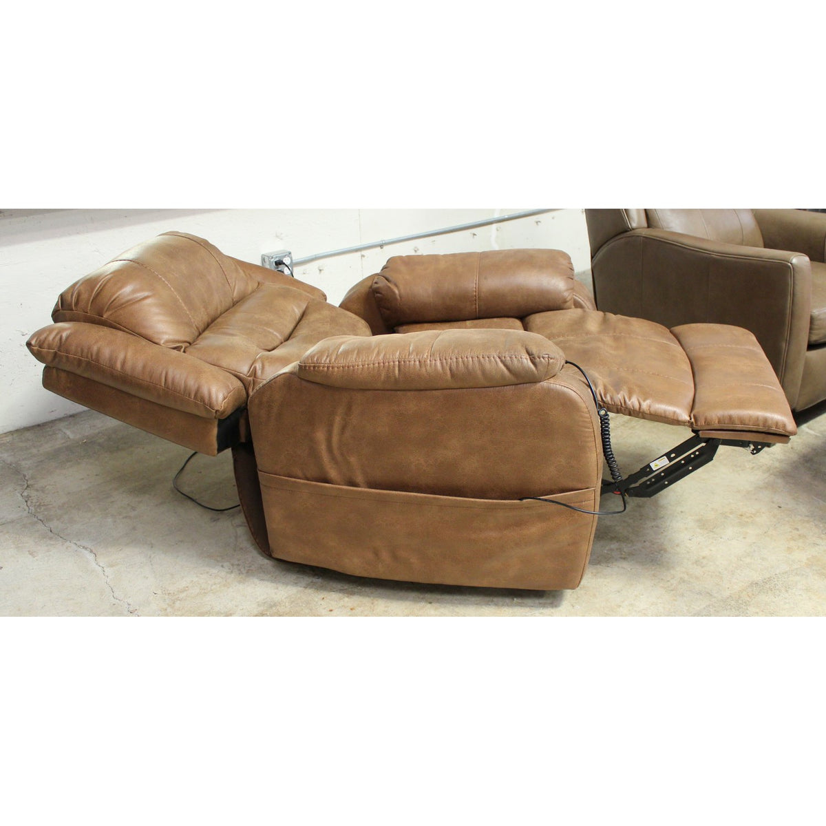 Ashley Caramel Dual Motor Power Lift Recliner