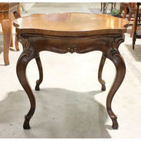 Baker Furniture Burl Top Accent Table