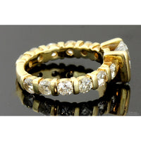 2.92ctw Diamond 14K Yellow Gold Ring - 1.48ct Solitaire