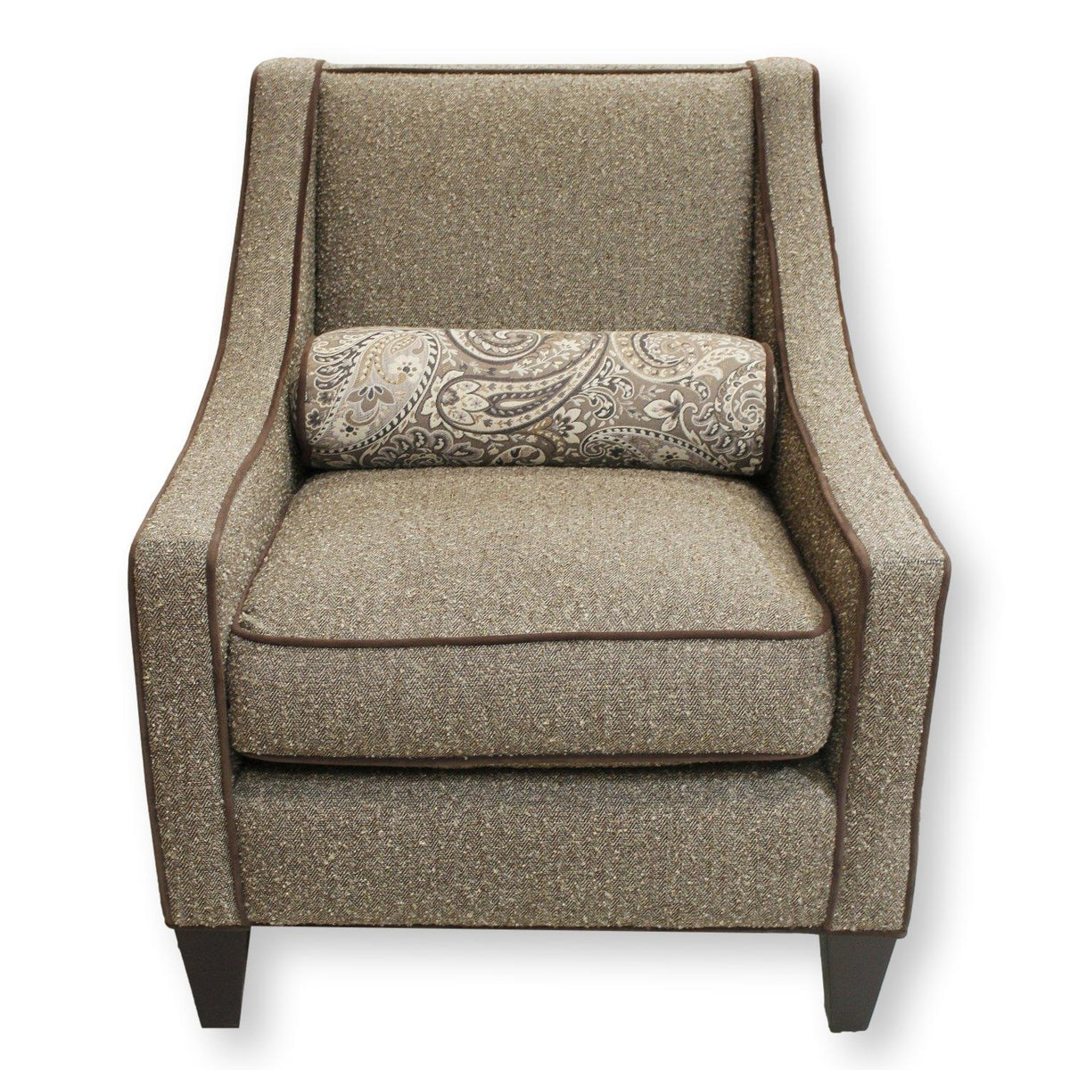 Robin Bruce Upholstered Accent Chair w/Bolster Pillow