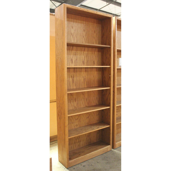 7' Oak Bookcase