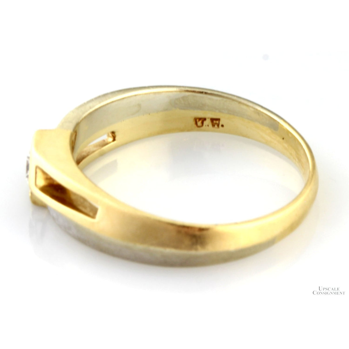 14K Two-Tone Gold Men’s .50 ctw Diamond Band – Sculptural Design