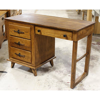L.A. Period Oak Single Pedestal Desk