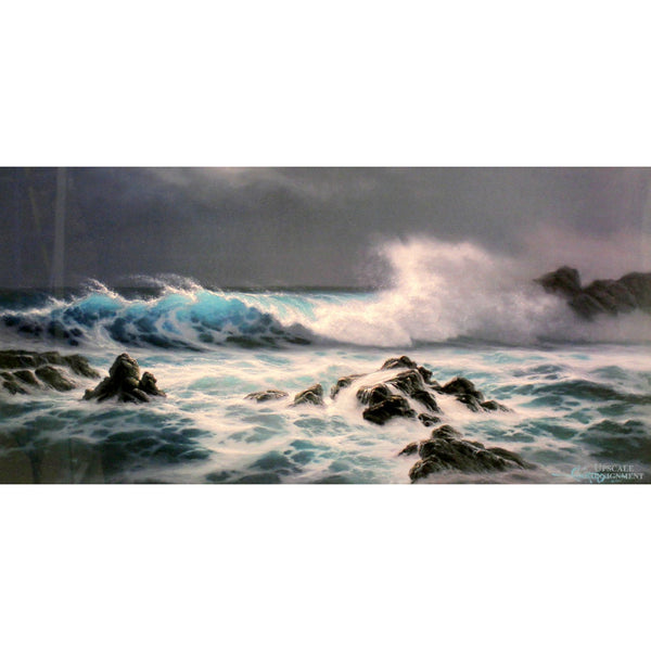 Framed Limited Edition Print 'Light of the Midnight Sea' by Roy Tabora