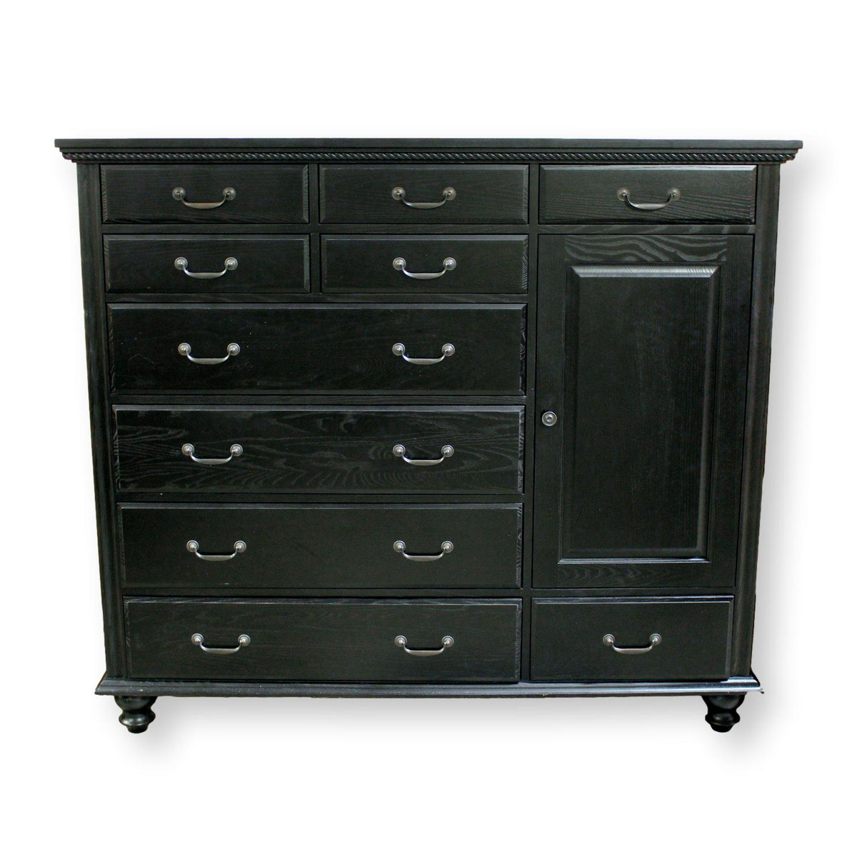 Restoration Hardware Black 10 Drawer Combination Chest