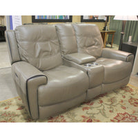 Flexsteel Power Reclining Loveseat w/Console & Power Headrests