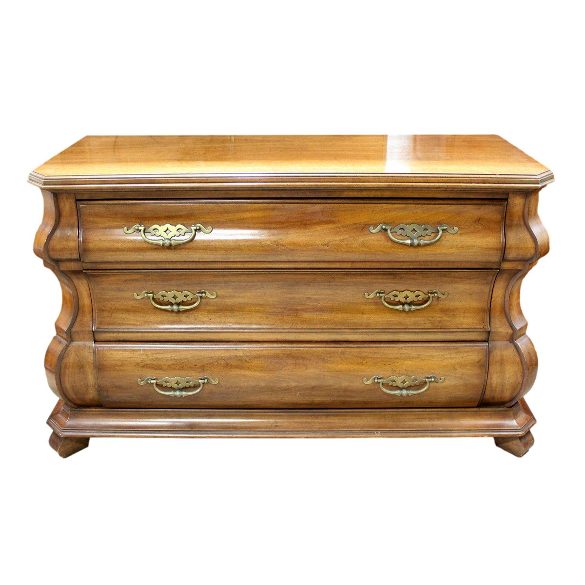 White Fine Furniture Bombe Chest