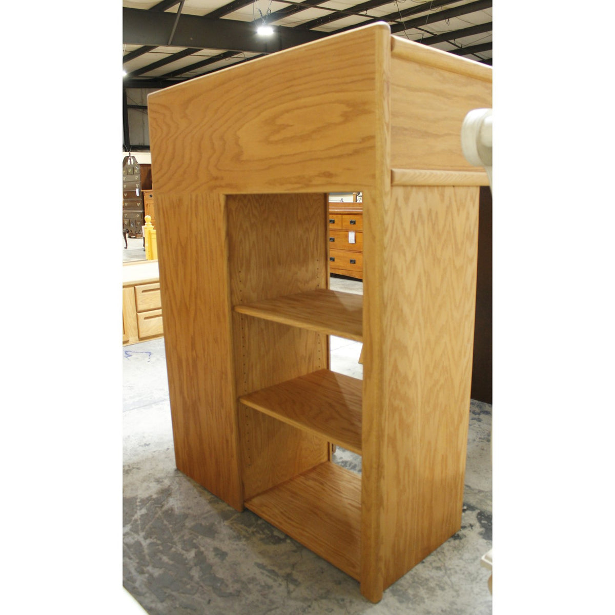 Oak Loft Bunk Bed w/Desk & Chair