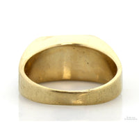 Vintage 10K Gold Natural Blue Star Sapphire & Diamond Gent's Ring