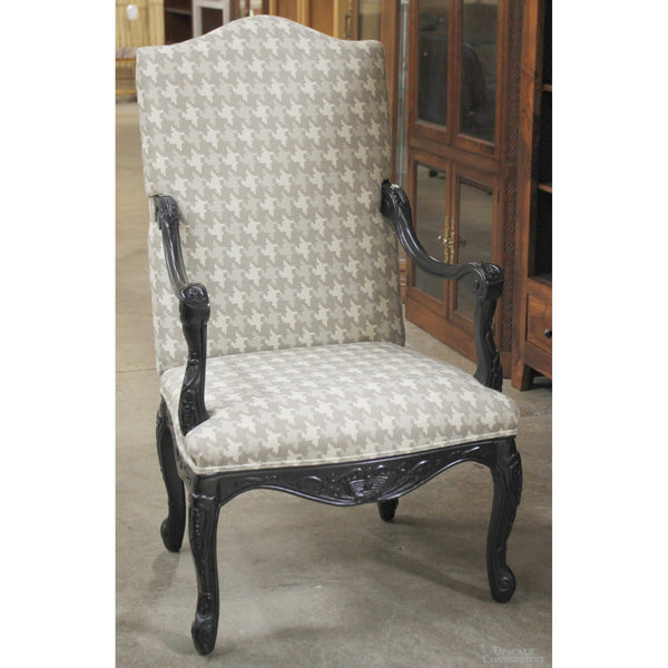 Drexel Heritage Louis XVI Houndstooth Armchair