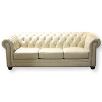 Macy's 'Alexander' Leather Chesterfield Sofa