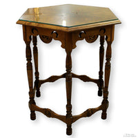Burlwood 6-Sided Accent Table