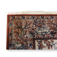 Louis de Poortere 4' 6'' X 6' 6'' Ispahan Persian Hunting Scene Area Rug