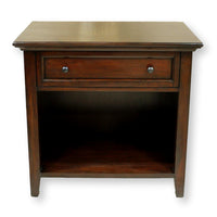 Dark Finish Nightstand w/Drawer