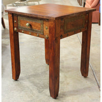 Pier 1 Imports End Table w/Brass Accents