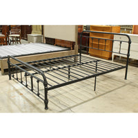 Queen Size Black Metal Bed