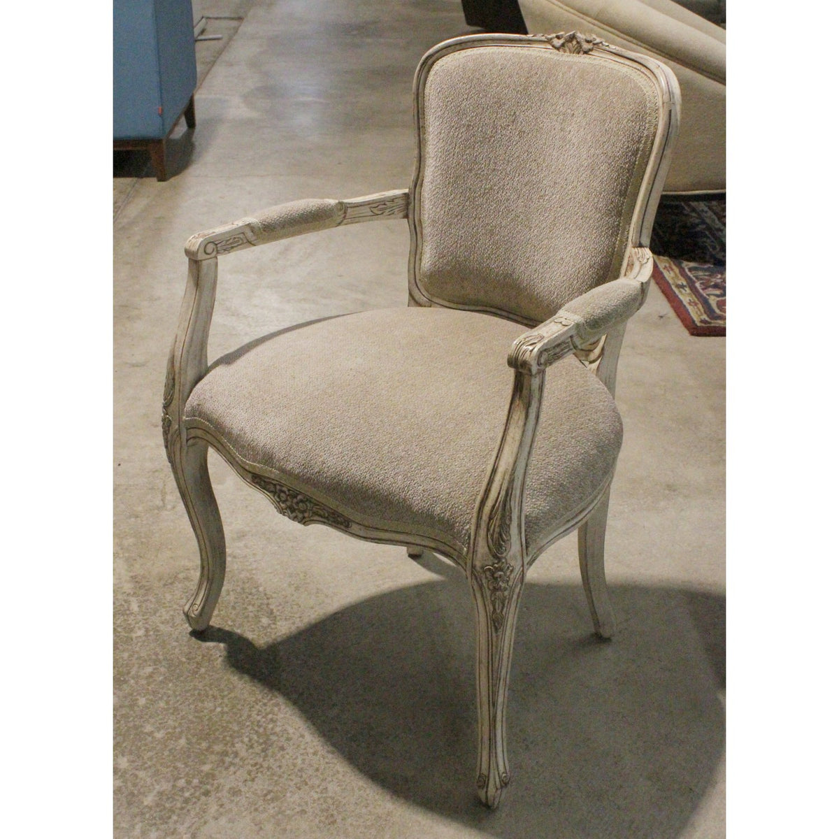 Distressed Accent Arm Chair