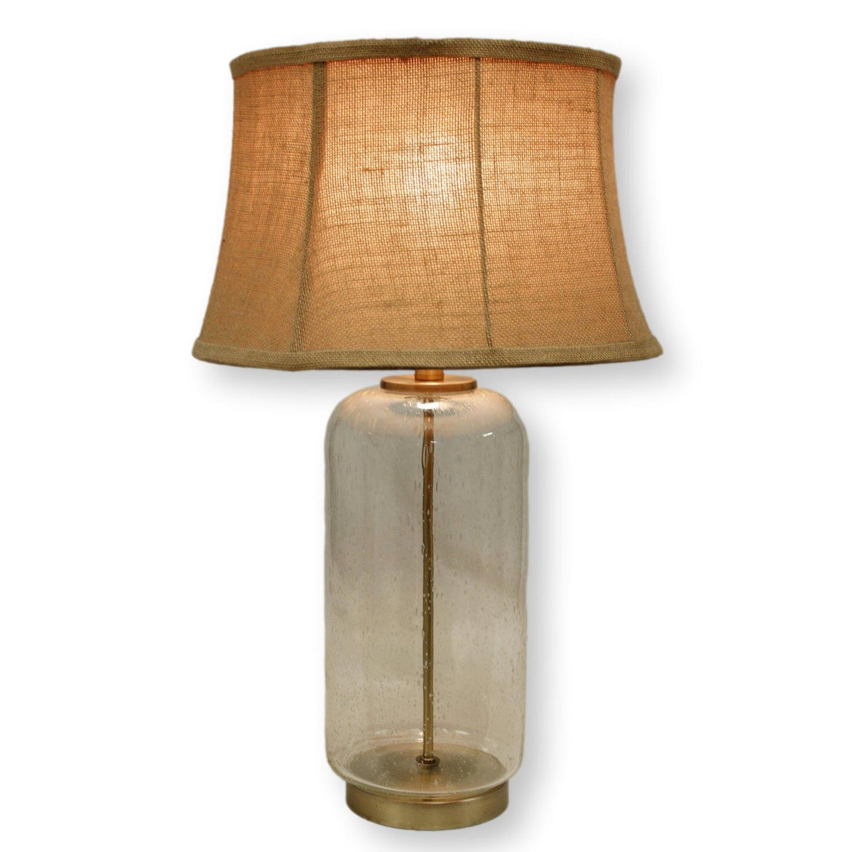 Seeded Glass Table Lamp