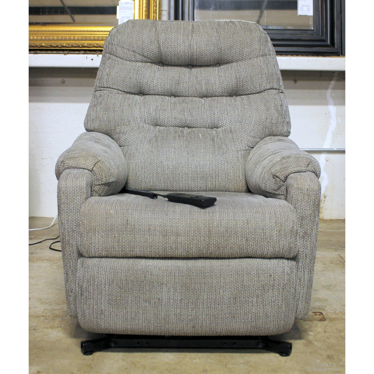 Best Chairs, Inc. Gray Power Lift Recliner