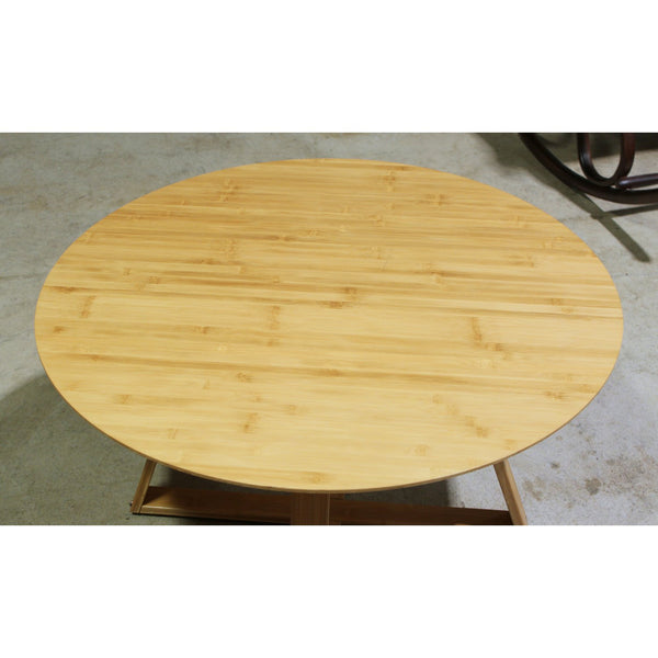 Round Bamboo Coffee Table