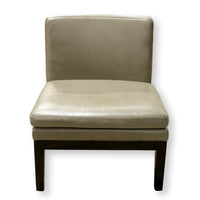 West Elm Leather Slipper Chair