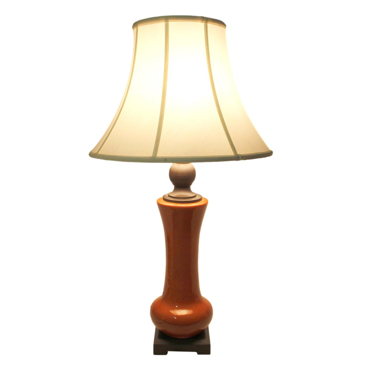 Ochre Crackled Table Lamp