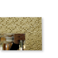 Textured Gold Frame Mirror