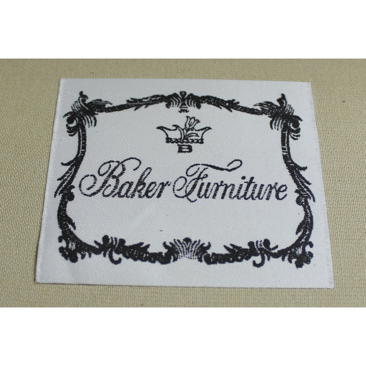 Baker Furniture Blue & White Print Loveseat