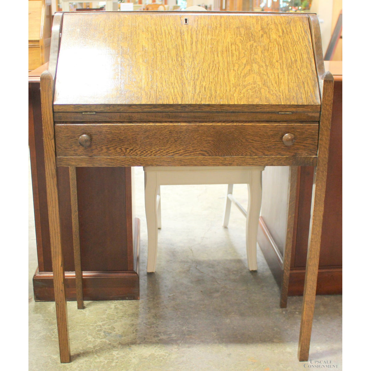 Solid Oak Dropfront Desk