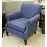 Crate & Barrel Blue Accent Chair