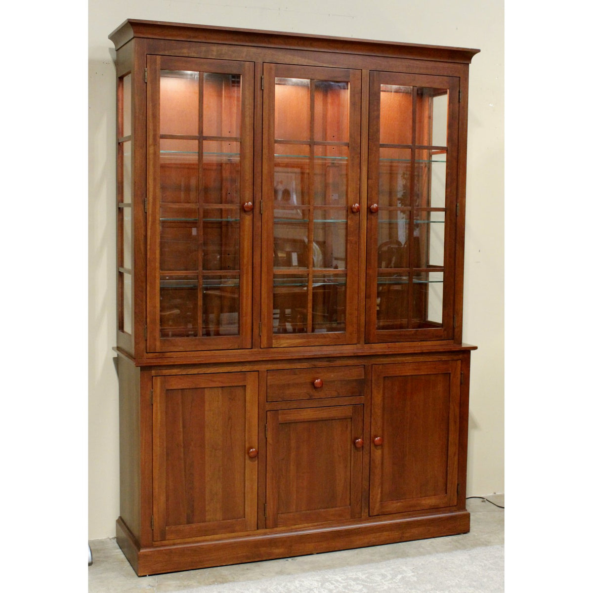 Ethan Allen Solid Cherry China Cabinet