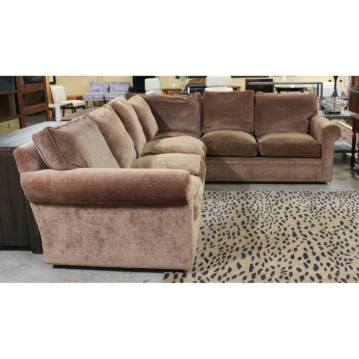 R.C. Furniture Gold L-Shape Sectional