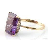 Lab-Created Color-Change Purple-Pink Sapphire 14K Ring