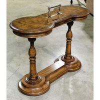 Burlwood Accent Table w/Handle