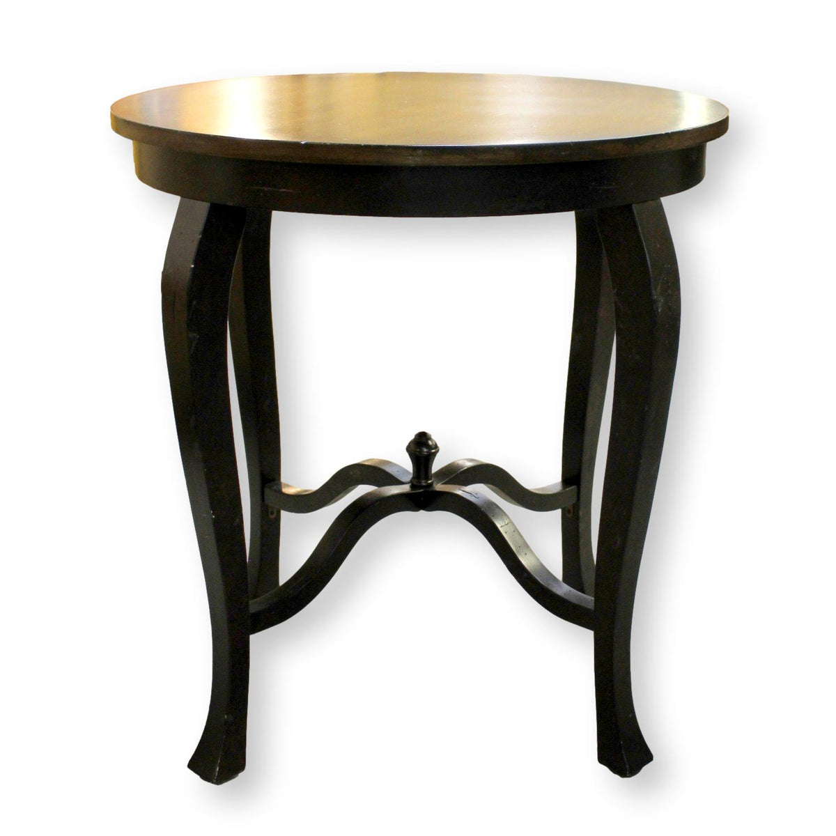 Round Wooden End Table