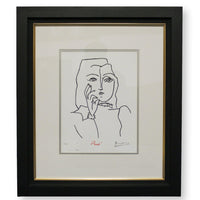 Gallery Framed Art Print 'Dora Maar accoudee et pensive' By Pablo Picasso