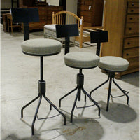 Rejuvenation Set of 3 Adjustable Steel Counter/Bar Stools