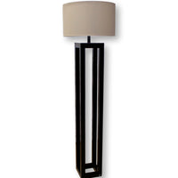 Modern Square Metal Post Floor Lamp