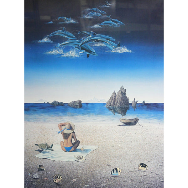 Framed Limited Edition Mixed Media Print "Summer Illusions" by Robert Lyn Nelson