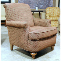 Flexsteel Dark Red Patterned Club Chair