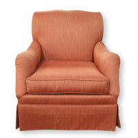Sherrill Pale Orange Swivel Rocking Chair
