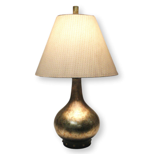 Burnished Gold Teardrop Table Lamp