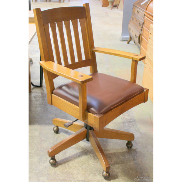 Stickley Mission Style Oak Office Chair